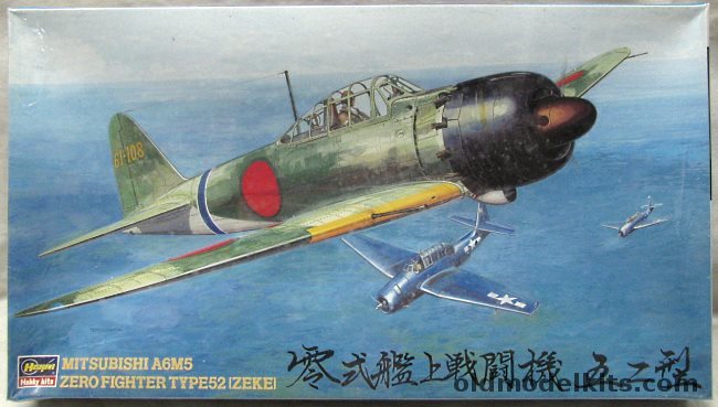 Hasegawa 1/48 Mitsubishi A6M5 Zero Type 52 Zeke, JT23 plastic model kit